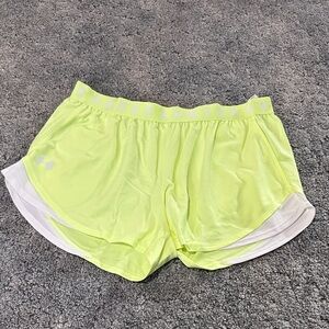 Under Armour Women's Bright Yellow Athletic Shorts